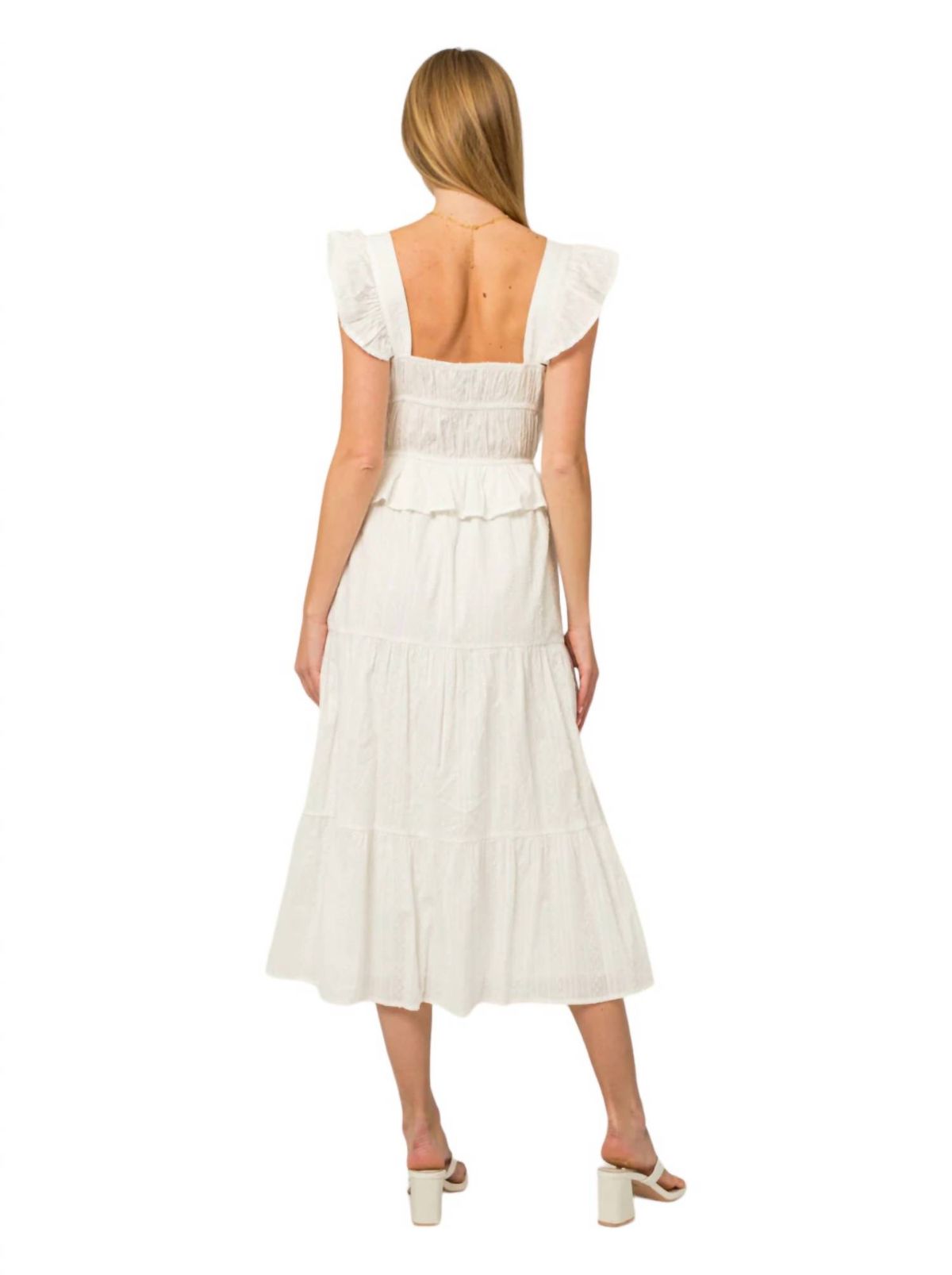 Style 1-1278039438-149 GILLI Size L White Cocktail Dress on Queenly