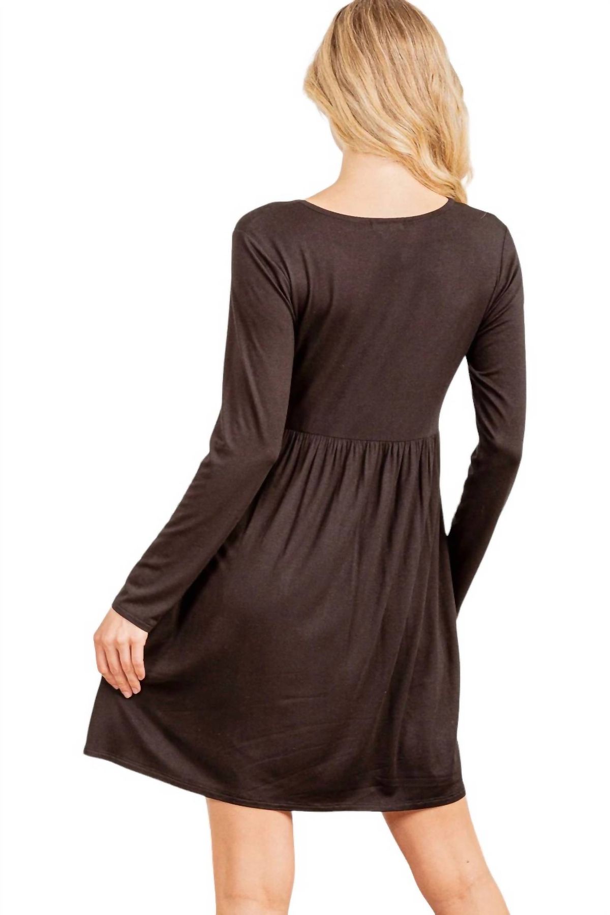 Style 1-2726815228-1464 HEIMISH USA Size 3X Long Sleeve Black Cocktail Dress on Queenly