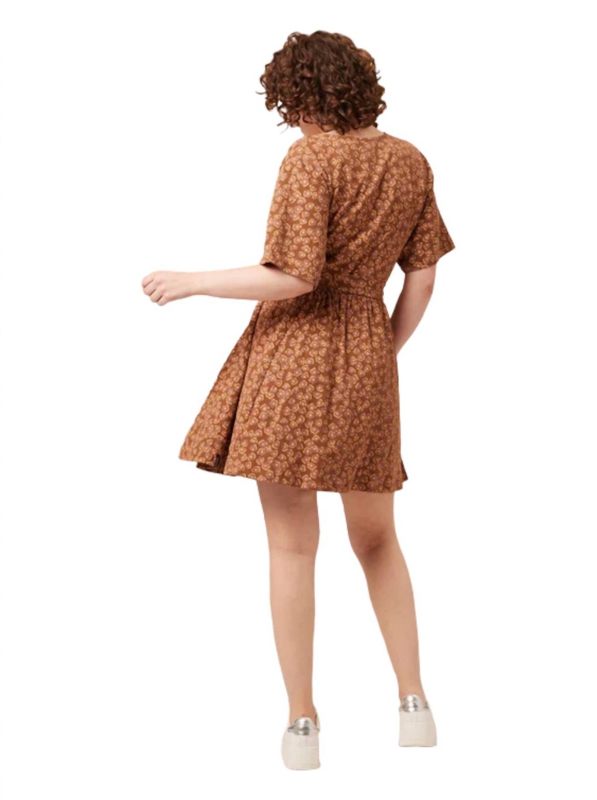 Style 1-3359845511-70 Known Supply Size XS Floral Brown Cocktail Dress on Queenly