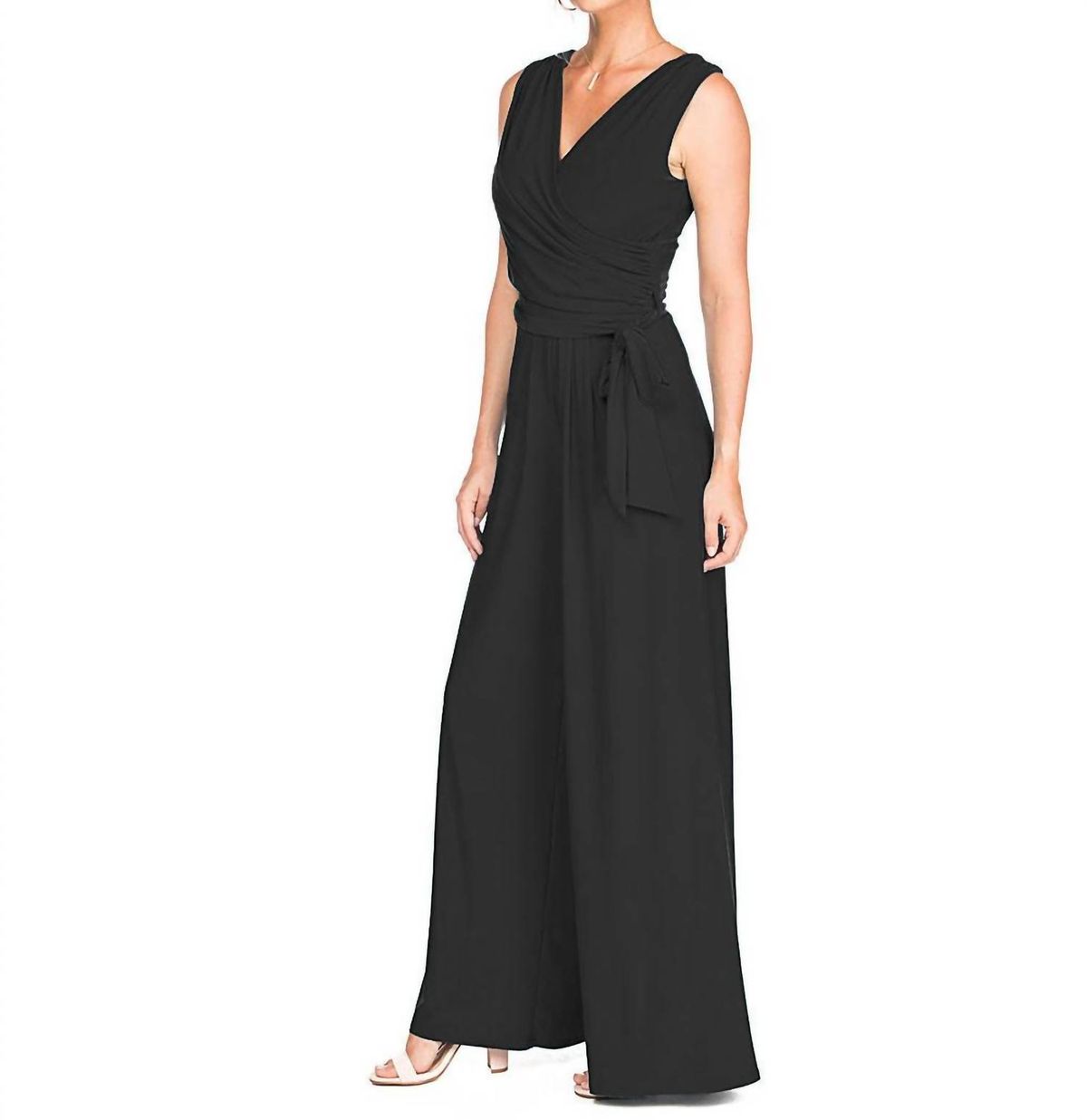 Style 1-1130779694-74 LAST TANGO Size S Black Formal Jumpsuit on Queenly