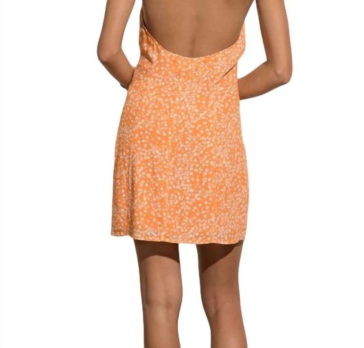 Style 1-2791735521-149 Levee Size L High Neck Orange Cocktail Dress on Queenly