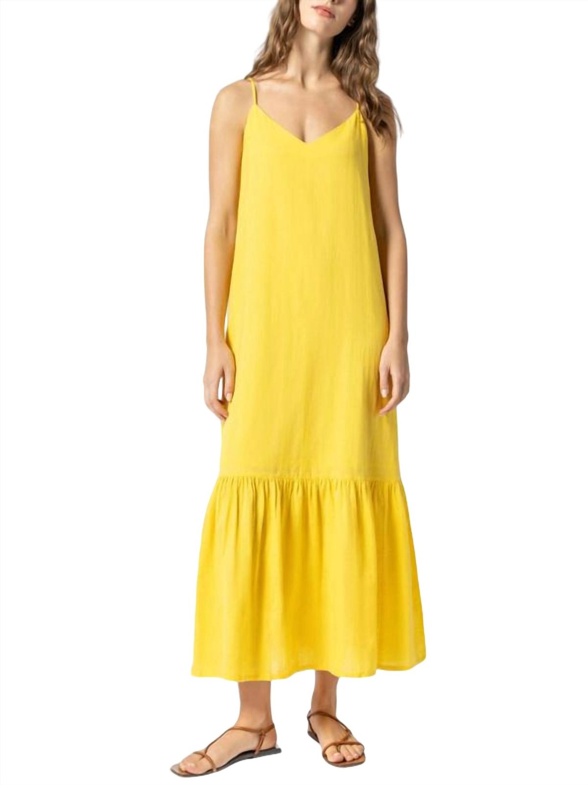 Style 1-2677737620-149 Lilla P Size L Yellow Floor Length Maxi on Queenly