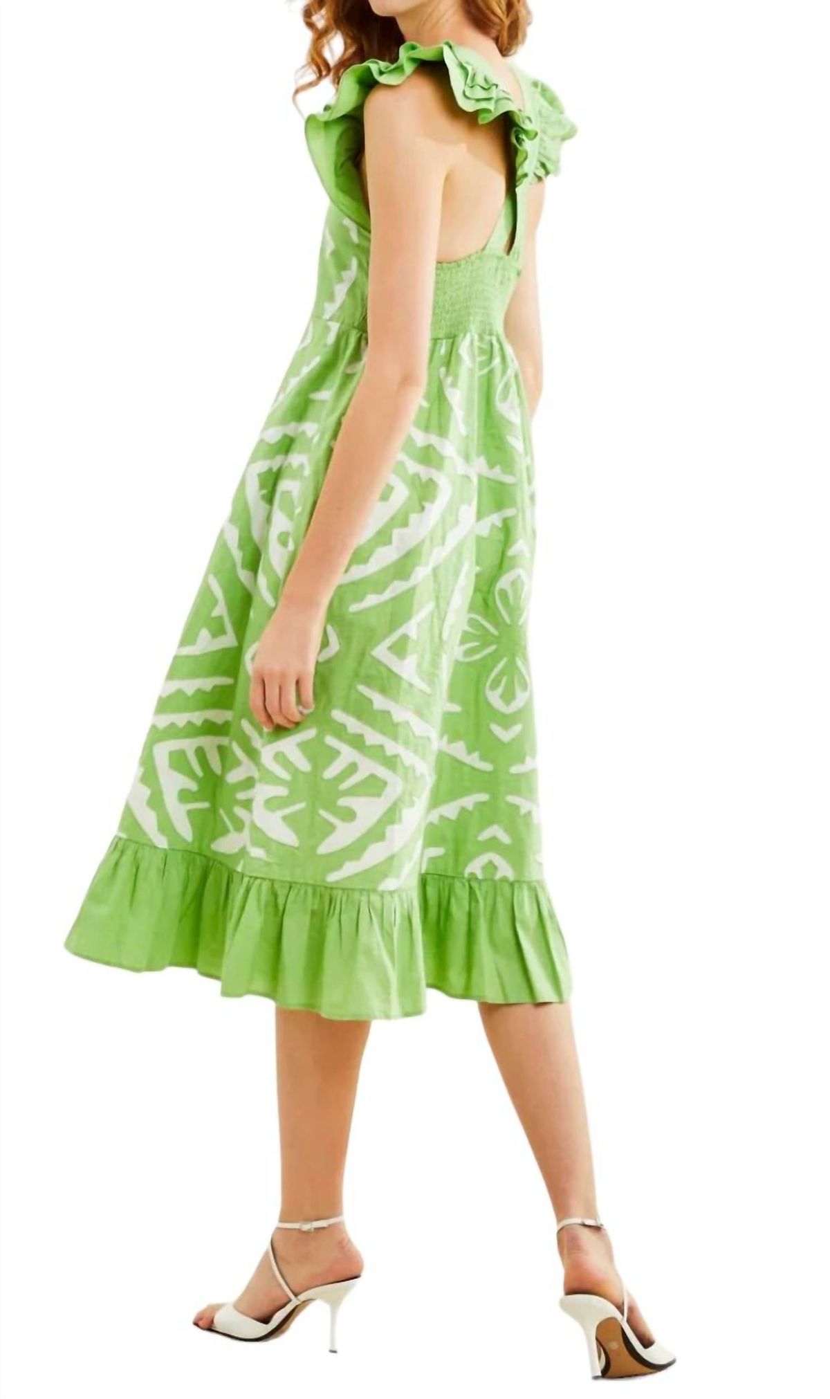 Style 1-1518114025-892 LOVE THE LABEL Size M Cap Sleeve Green Cocktail Dress on Queenly