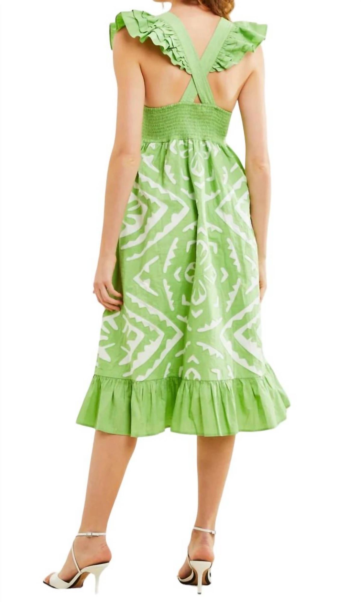 Style 1-1518114025-892 LOVE THE LABEL Size M Cap Sleeve Green Cocktail Dress on Queenly