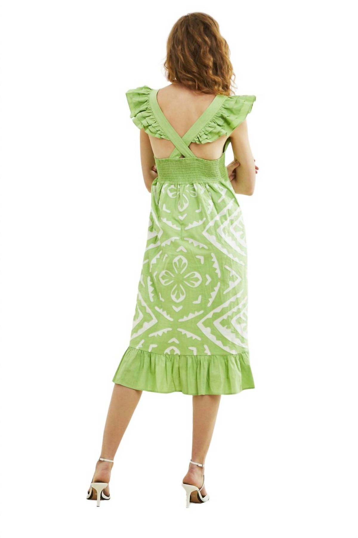 Style 1-1518114025-892 LOVE THE LABEL Size M Cap Sleeve Green Cocktail Dress on Queenly