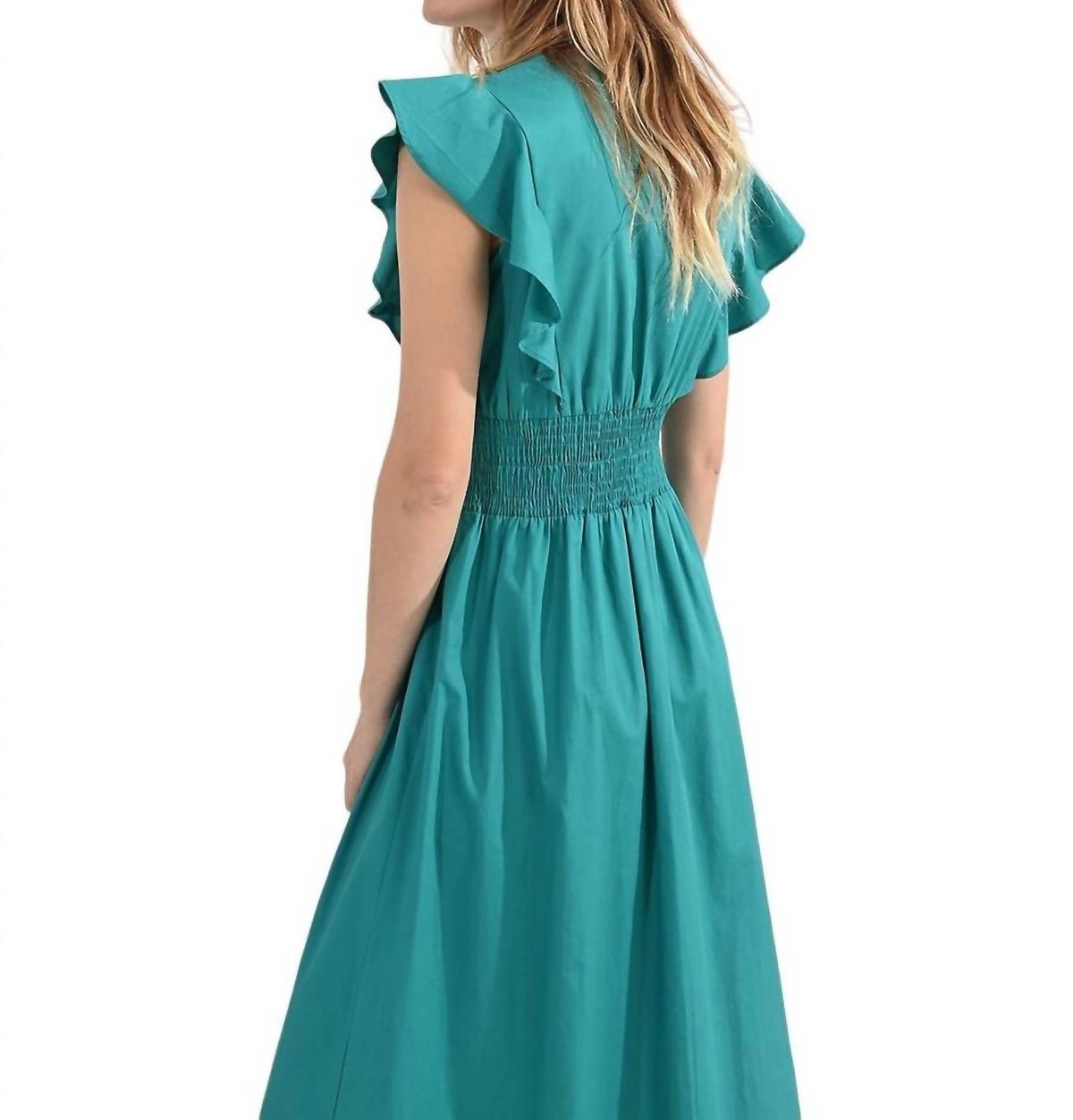 Style 1-3530325378-74 MOLLY BRACKEN Size S Emerald Green Floor Length Maxi on Queenly