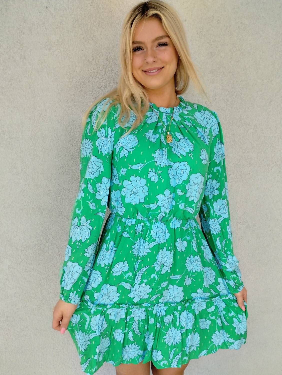 Style 1-1297734499-892 SUGARLIPS Size M Long Sleeve Green Cocktail Dress on Queenly