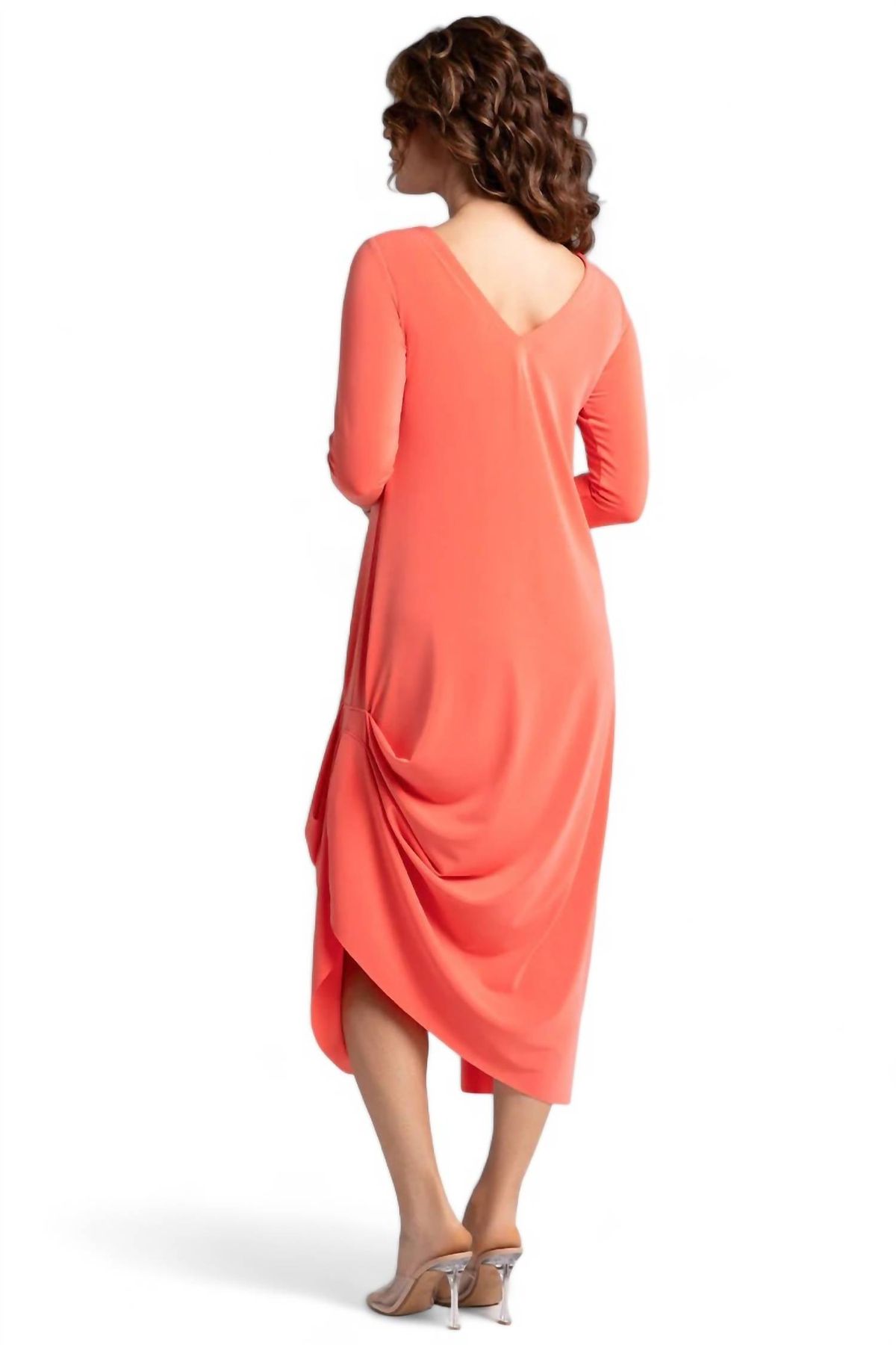 Style 1-1215665638-98 Sympli Size 10 Coral Cocktail Dress on Queenly