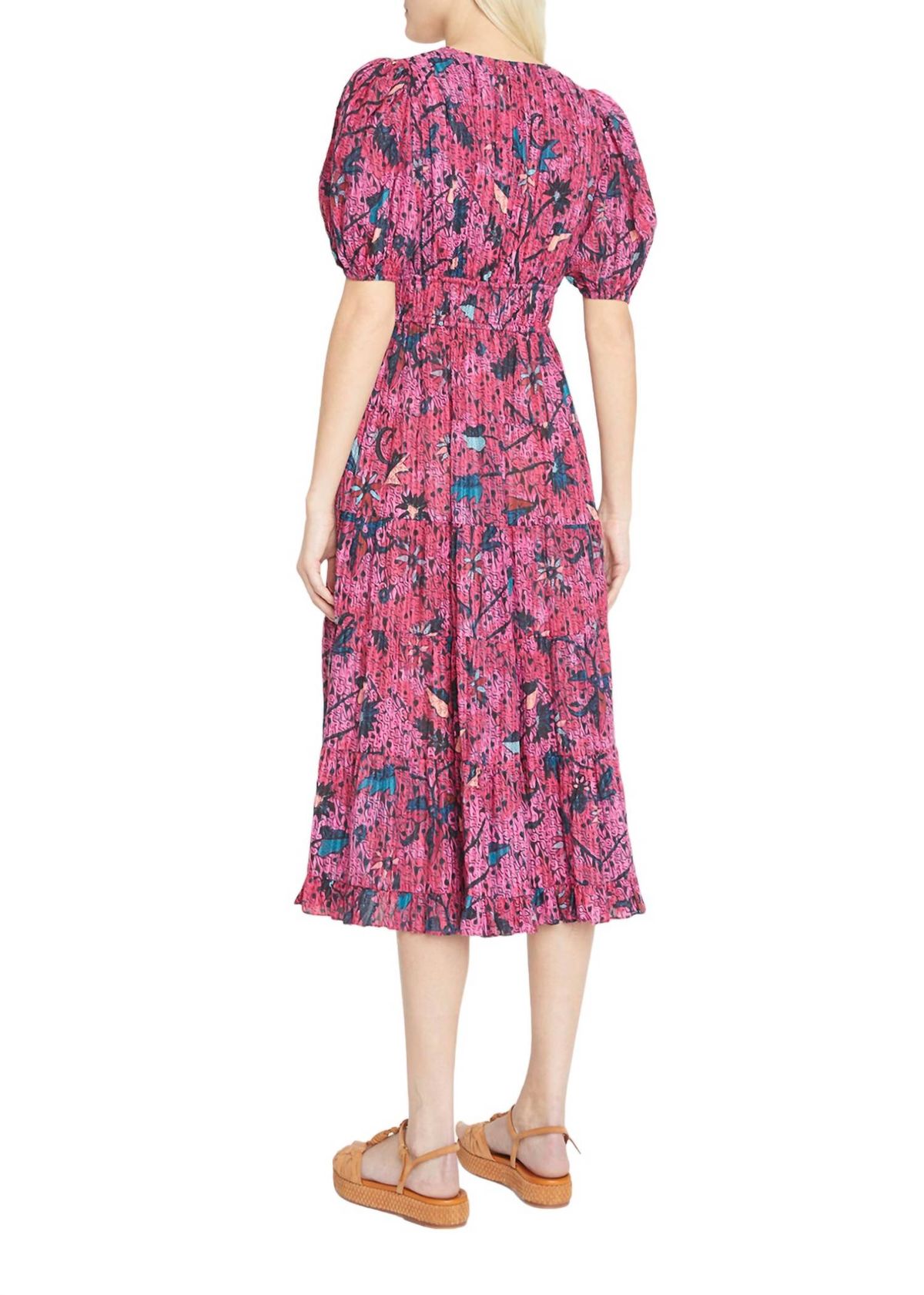 Style 1-2372316876-425 Ulla Johnson Size 8 Floral Pink Cocktail Dress on Queenly