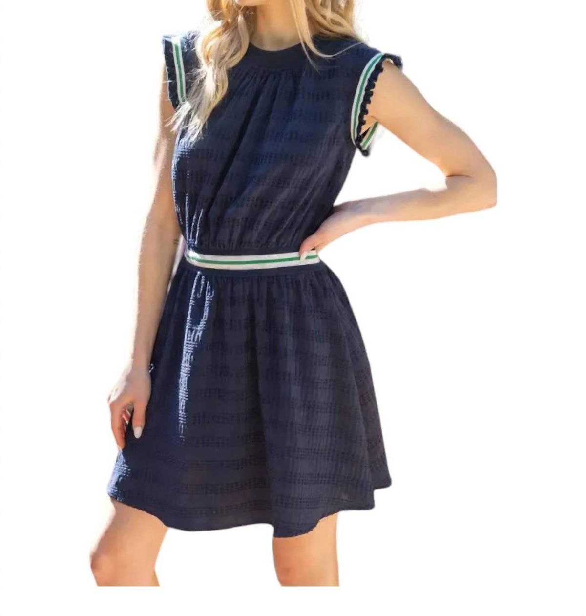 Style 1-1816733194-149 voy Size L Navy Blue Cocktail Dress on Queenly