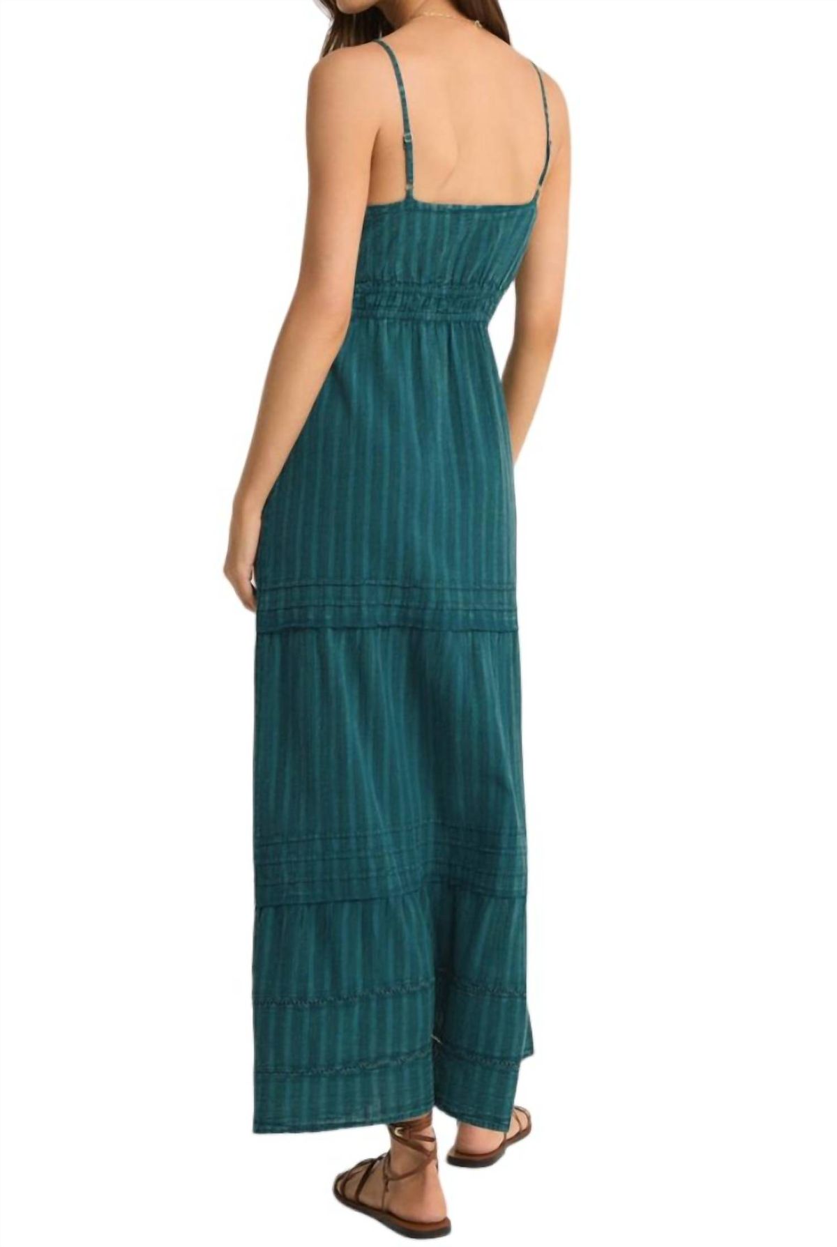 Style 1-2612806313-149 Z Supply Size L Lace Green Floor Length Maxi on Queenly