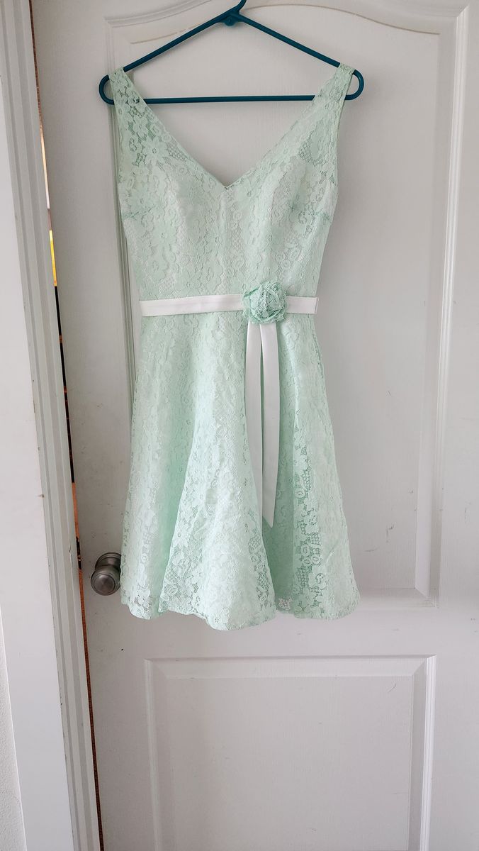 Style 22684 Christina W Celebration Size 2 Green Cocktail Dress on Queenly