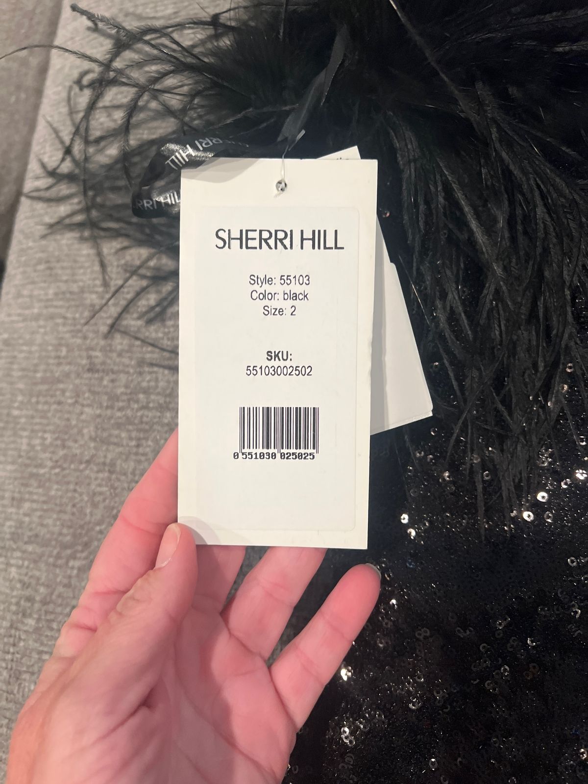 Sherri Hill Size 2 Homecoming One Shoulder Black Cocktail Dress on Queenly