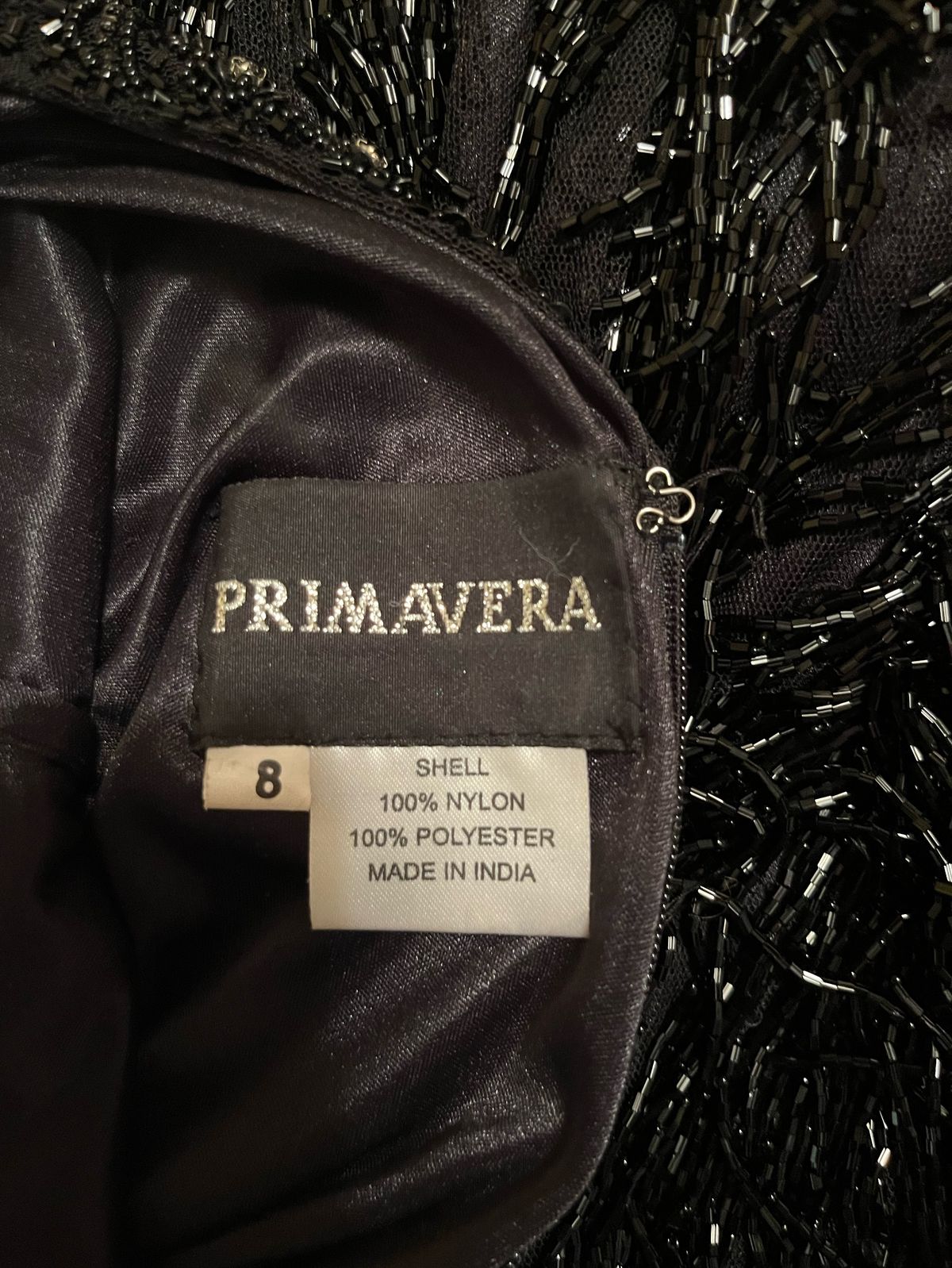 Primavera Size 8 Plunge Black Cocktail Dress on Queenly