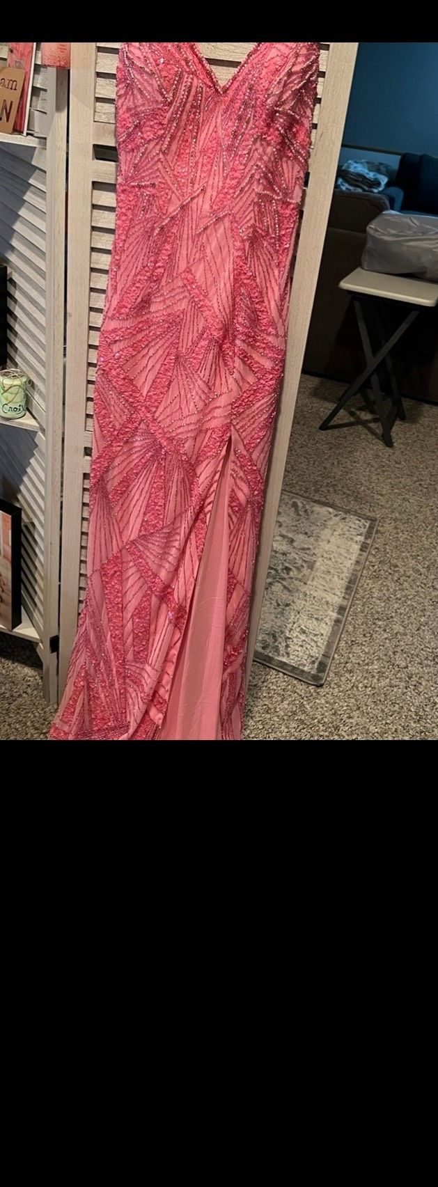 Amarra Size 4 Pink Side Slit Dress on Queenly