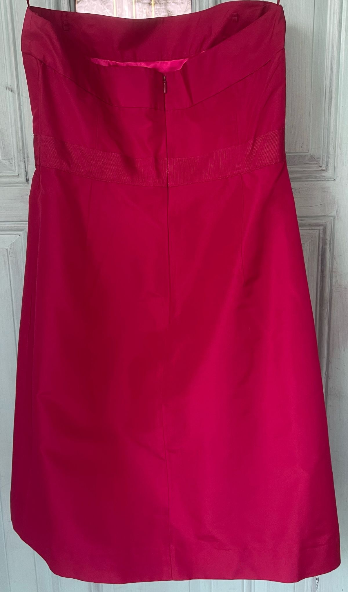 J crew Size 10 Prom Strapless Pink Cocktail Dress on Queenly