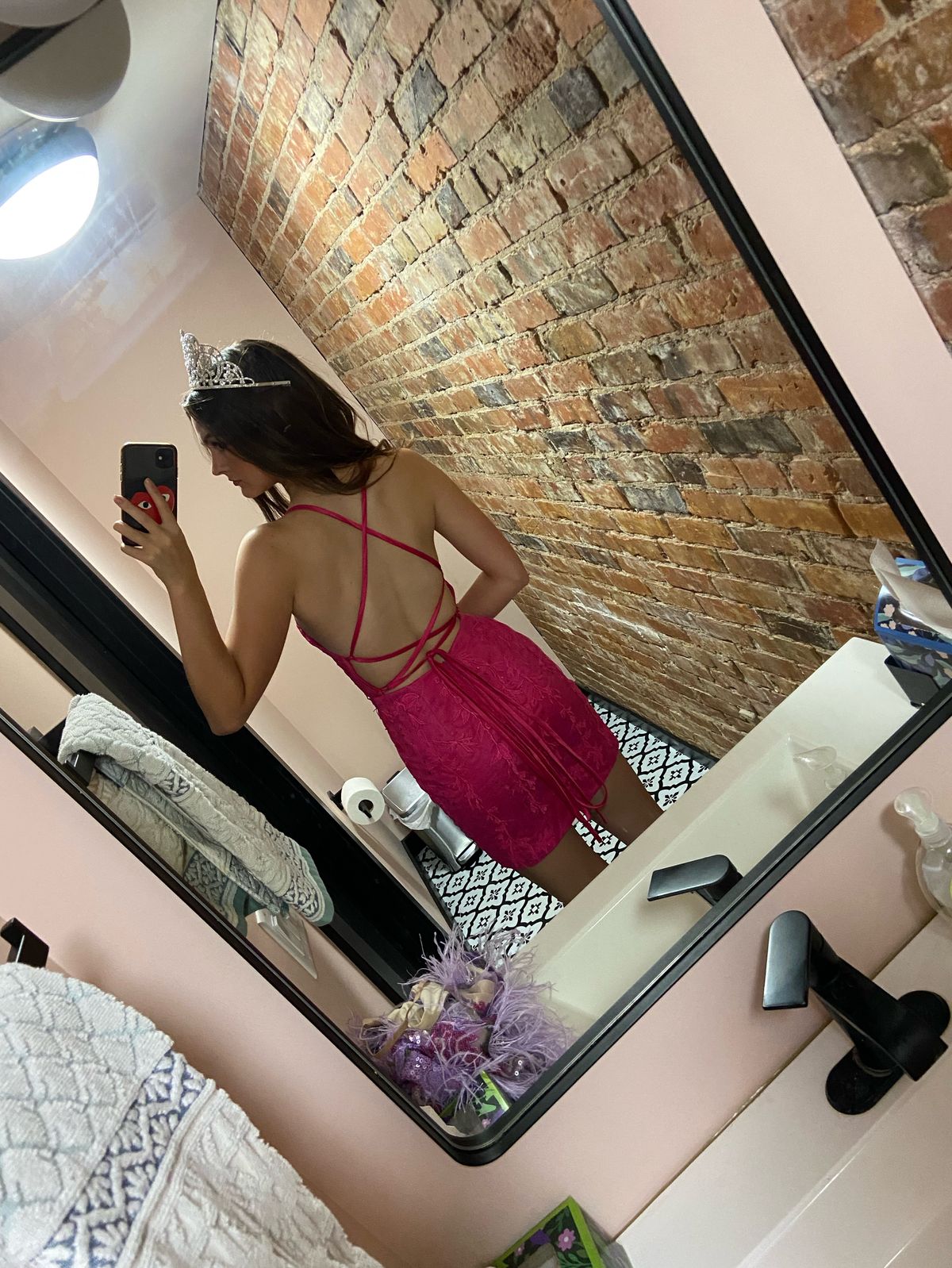 Size 0 Prom Plunge Pink Cocktail Dress on Queenly