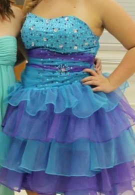 JJs house Blue Size 16 Sweet 16 Homecoming Cocktail Dress on Queenly