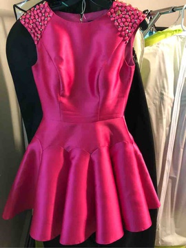 Mac Duggal Pink Size 4 Party Homecoming Sweet Sixteen Interview Cocktail Dress on Queenly