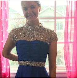Sherri Hill Blue Size 0 Prom Sequin A-line Dress on Queenly