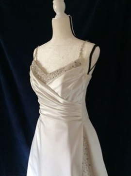 Maggie Sottero White Size 10 Sequin A-line Dress on Queenly