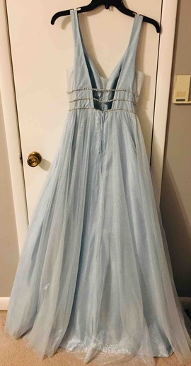 B. Darlin Blue Size 4 Ball gown on Queenly