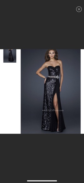 Gigi couture  Black Size 6 Side Slit Side-slit Dress on Queenly