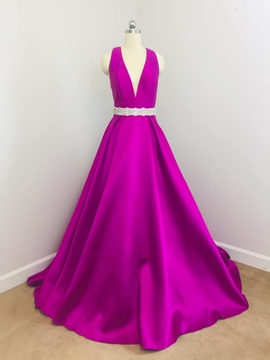 Jovani Pink Size 8 Belt A-line Dress on Queenly