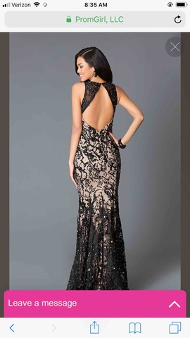 Jovani Black Size 8 Winter Formal Mermaid Dress on Queenly