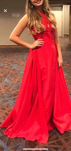 Rachel Allan Red Size 6 A-line Dress on Queenly