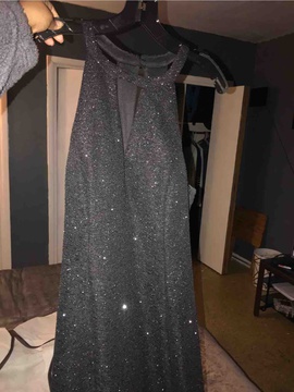Black Size 16 Side slit Dress on Queenly
