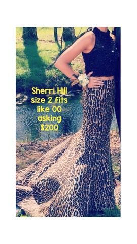 Sherri Hill Black Size 2 Ball gown on Queenly