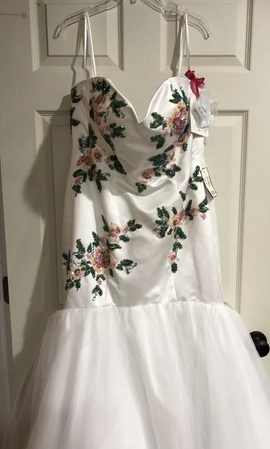 MoriLee White Size 16 50 Off Military Mermaid Dress on Queenly