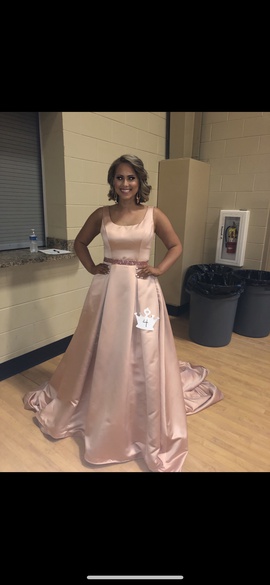 Ashley Lauren Light Pink Size 6 Floor Length Ball gown on Queenly