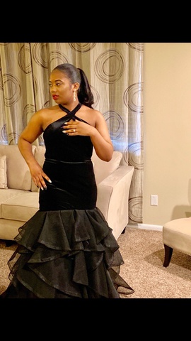 Alyce Paris Black Size 10 Halter Prom Mermaid Dress on Queenly