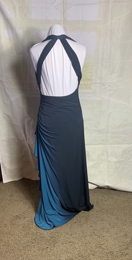 Betsy and Adam Blue Size 14 Plus Size Straight Dress on Queenly