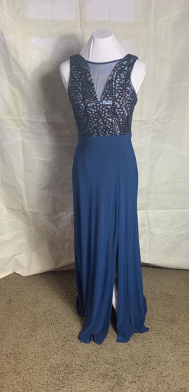 Nightway Blue Size 8 Straight Straight Dress on Queenly