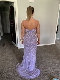 Jovani Purple Size 6 Straight Dress on Queenly