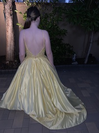 Sherri Hill Yellow Size 4 Ball gown on Queenly