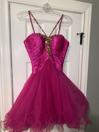 Sherri Hill Pink Size 4 Flare Homecoming Cocktail Dress on Queenly