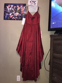Red Size 12 Train Dress on Queenly