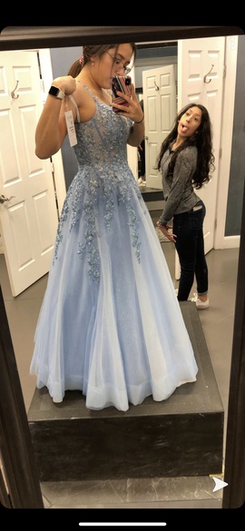 Blue Size 10 Ball gown on Queenly