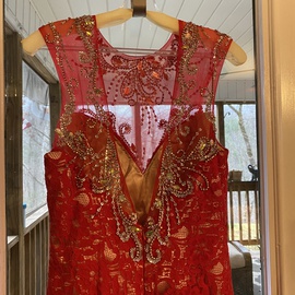 Mac Duggal Red Size 6 Jewelled Sequin Mermaid Dress on Queenly