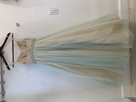Say Yes to the Prom Multicolor Size 2 Tulle Blue Ball gown on Queenly