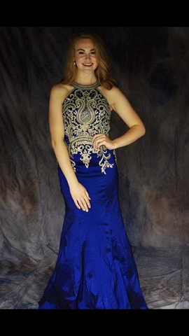 Jovani Royal Blue Size 6 Mermaid Dress on Queenly