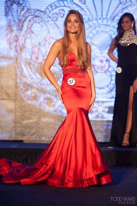 Sherri Hill Red Size 4 Plunge Belt Mermaid Dress on Queenly