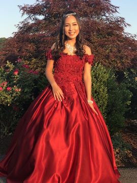 Hebeos Red Size 2 Ball gown on Queenly