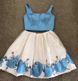 Sherri Hill Blue Size 4 Custom Cocktail Dress on Queenly