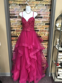 La Femme Pink Size 10 Ball gown on Queenly