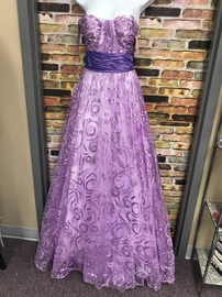 Alexia Paris Purple Size 00 Floor Length Ball gown on Queenly